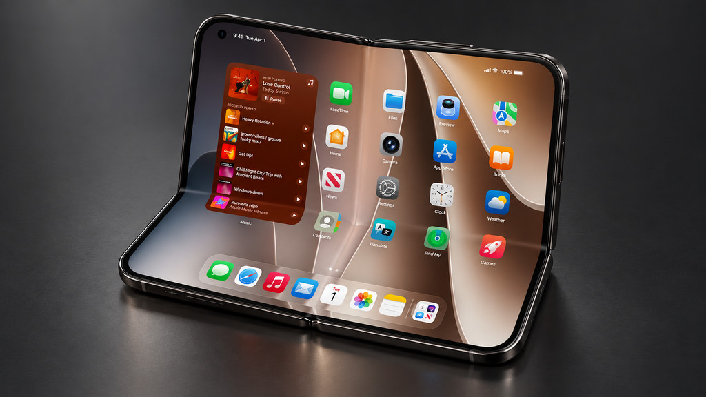 Apple Foldable iPhone Apple qatlanan iPhone modeli